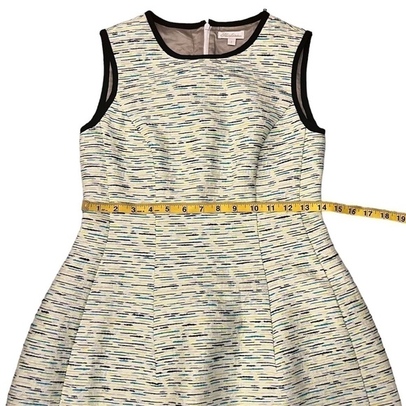 Nwts Shoshanna Charlie Jacquard Dress in Neon Yellow Sleeveless Knee Length - Picture 15 of 16